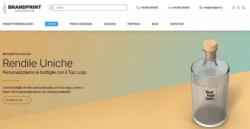 Brandprint.it - Ecommerce e software di gestione commesse personalizzato