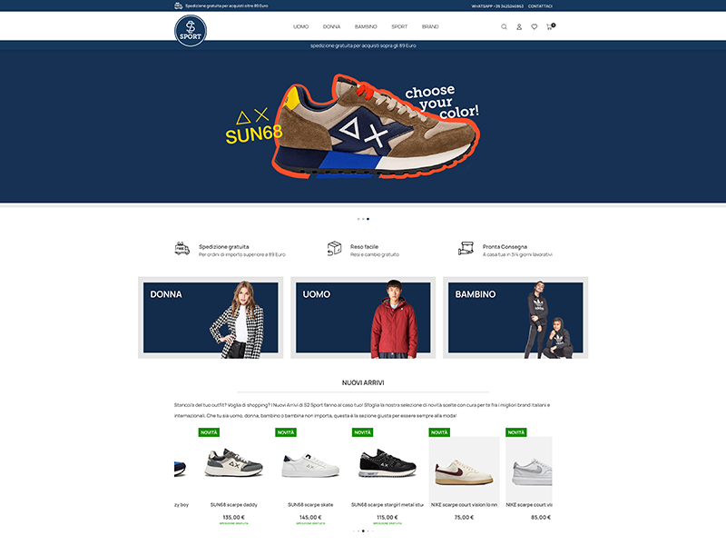 S2 Sport.it - Ecommerce di nuova generazione integrato ai sistemi aziendali
